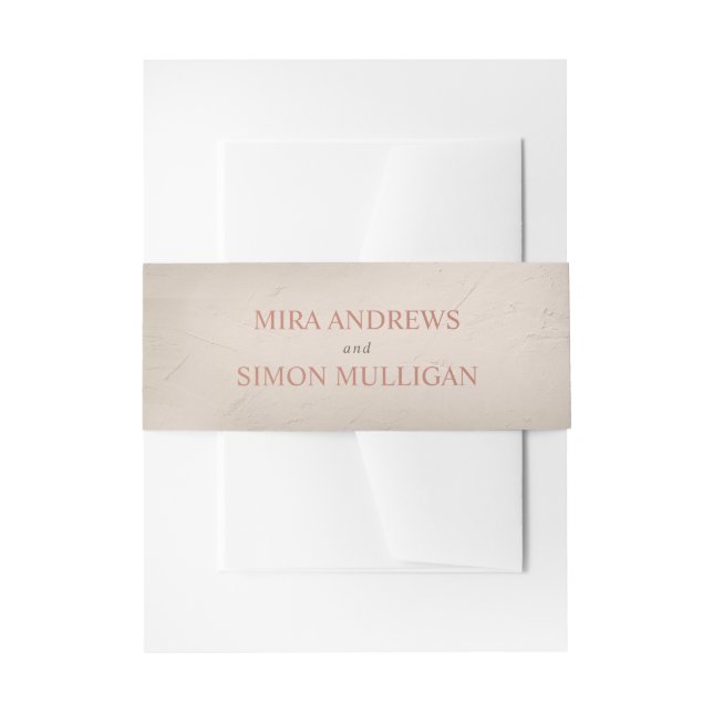 Bandeau De Faire-part Terre cuite et sable élémentaire (Devant example)