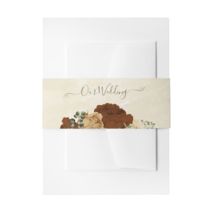 Bandeau De Faire-part terre terre terre ton mariage floral
