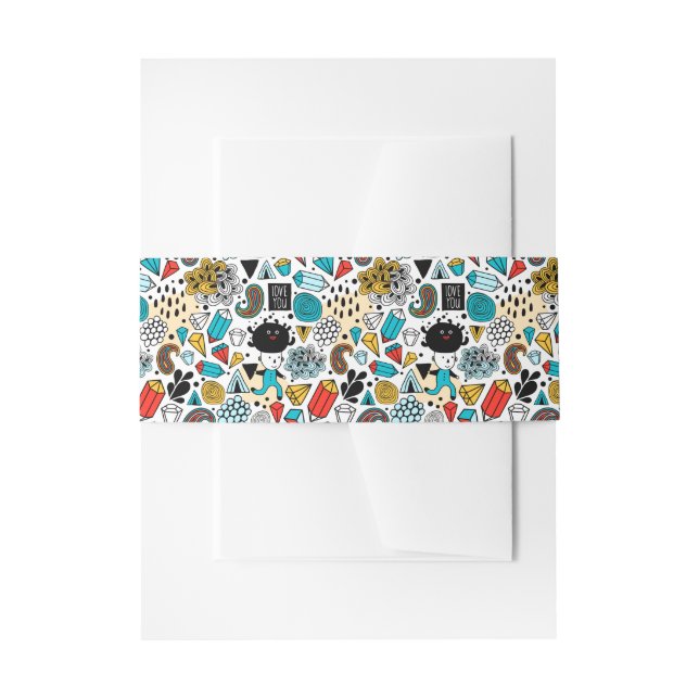 Bandeau De Faire-part Tête folle (Devant example)