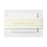 Texte personnalisable simple et élégant | Or blanc