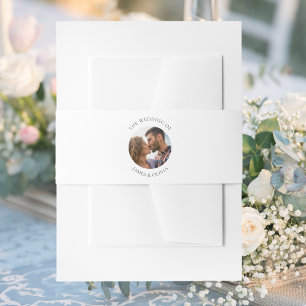 Bandeau De Faire-part Texte personnalisé Ajouter un Mariage photo