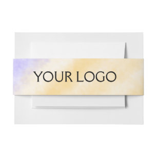 Bandeau De Faire-part texte simple minimal ajoutez votre logo/dessin ici