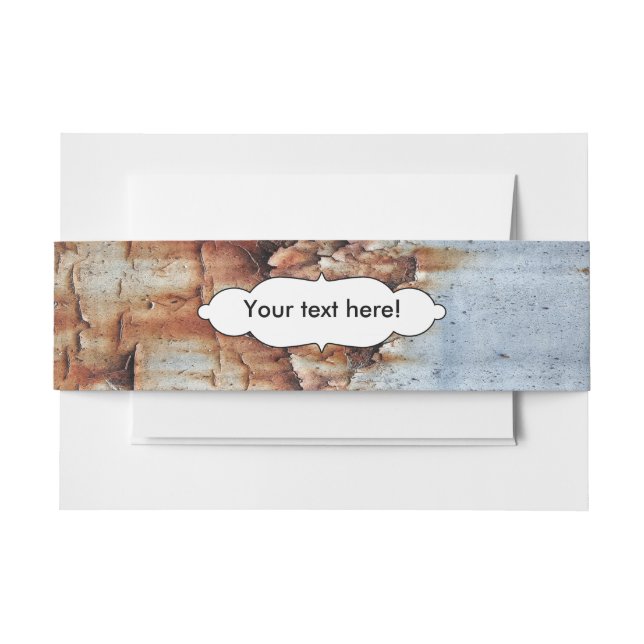 Bandeau De Faire-part Texture de peinture d'épluchage (Devant Example)