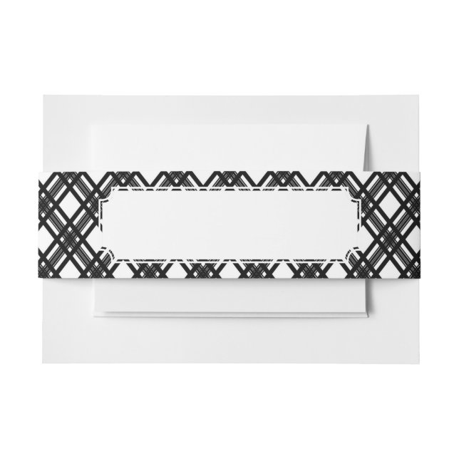 Bandeau De Faire-part Texture de rayures (Devant Example)