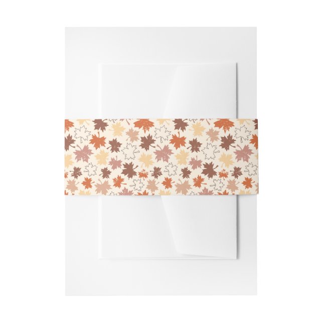 Bandeau De Faire-part Thanksgiving jour design, automne feuilles naturel (Devant example)