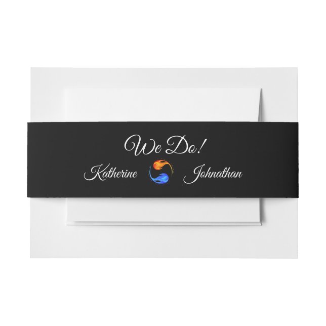 Bandeau De Faire-part Thème Mariage Twin Flame (Devant Example)