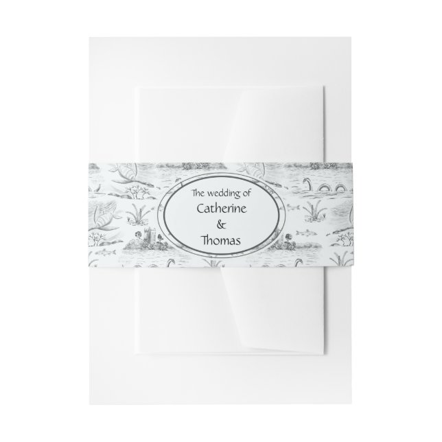 Bandeau De Faire-part toile Loch Ness  (Devant example)