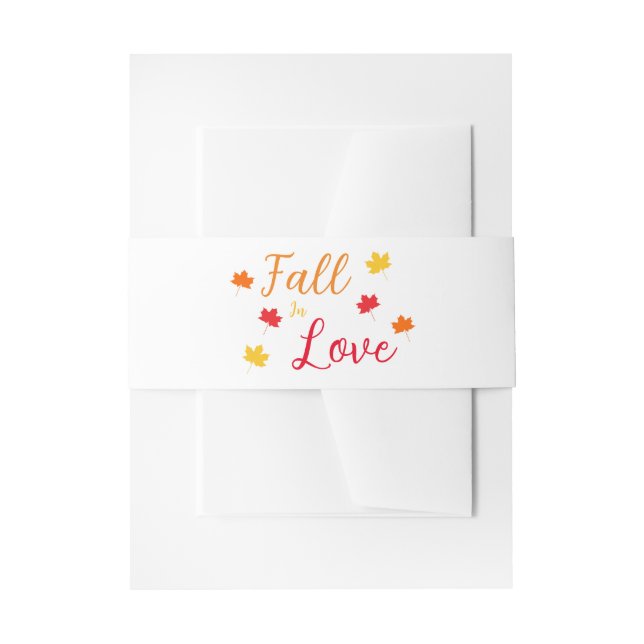 Bandeau De Faire-part Tomber dans l'amour Mariage (Devant example)