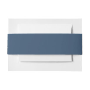 Bandeau De Faire-part Trend Color Serious Blue Invitation Belly Band
