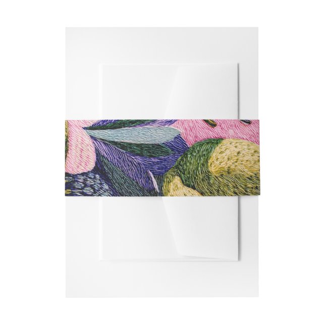 Bandeau De Faire-part Tropical Modernism Stationery Band (Devant example)