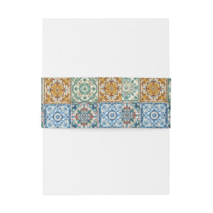 Bandeau De Faire-part Tuiles Romantiques Italiennes Mariage de Destinati