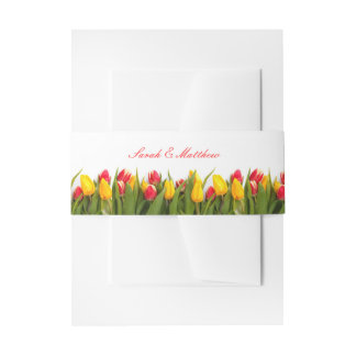 Bandeau De Faire-part Tulip Faire-part de mariage Belly Band
