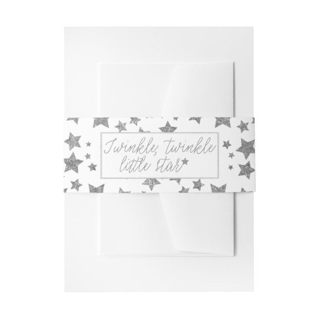 Bandeau De Faire-part Twink, Twinkle Little Star Baby shower (Devant example)