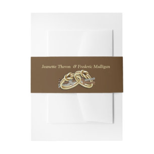 Bandeau De Faire-part Tying Knot Celebration Belly Band