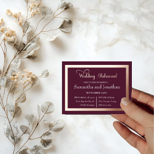 Bandeau De Faire-part Typographie Élégante Moderne sur Rose Gold Violet