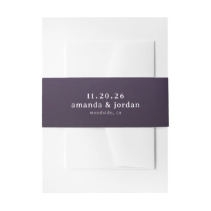 Bandeau De Faire-part Typographie Violet Sophistiquée