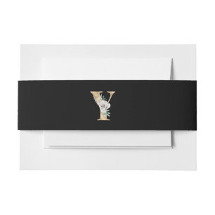 Bandeau De Faire-part Vacances d'hiver lettre initiale Y