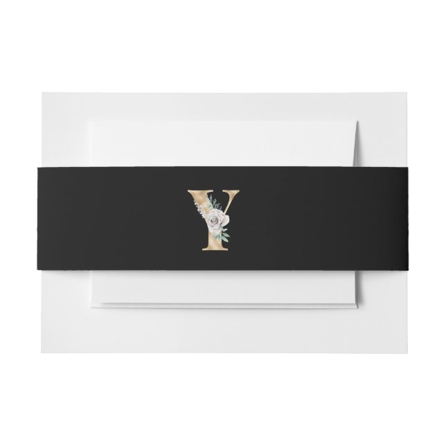 Bandeau De Faire-part Vacances d'hiver lettre initiale Y (Devant Example)