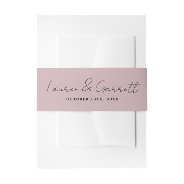 Bandeau De Faire-part Véritable simplicité 3 mariée Groom Moonlight Mari (Devant example)