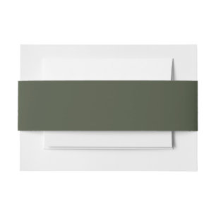 Bandeau De Faire-part Vert Fusil Uni