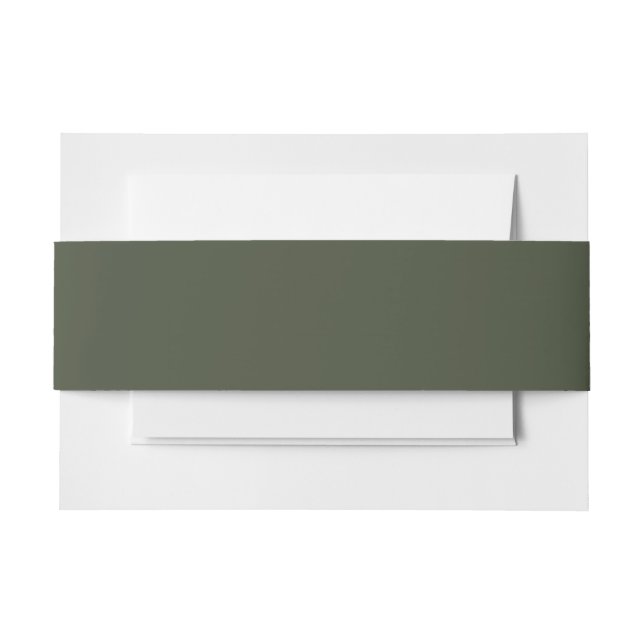 Bandeau De Faire-part Vert Fusil Uni (Devant Example)