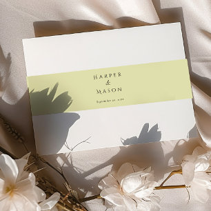 Bandeau De Faire-part Vert vintage