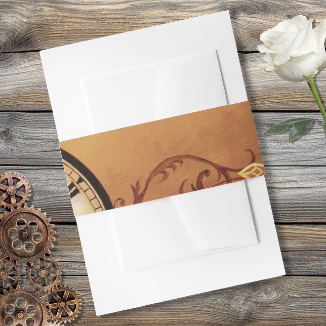 Bandeau De Faire-part Victorian Steampunk Elegance Mariage (Créateur téléchargé)