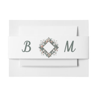 Bandeau De Faire-part Vigne Florale Terreuse