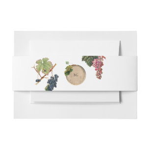 Bandeau De Faire-part Vin rustique Barrel Vignoble Mariage