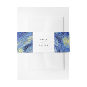 Bandeau De Faire-part Vincent Van Gogh Mariage de nuit Starry