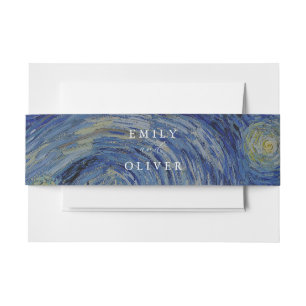 Bandeau De Faire-part Vincent Van Gogh Mariage de nuit Starry