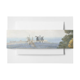 Bandeau De Faire-part Vintage Fairytale Castle Rustic Forest Mariage