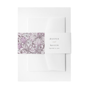 Bandeau De Faire-part Vintage Floral Custom Lily Morris