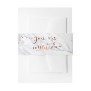 Bandeau De Faire-part Vous êtes invités Calligraphie élégante Cuivre, Ma
