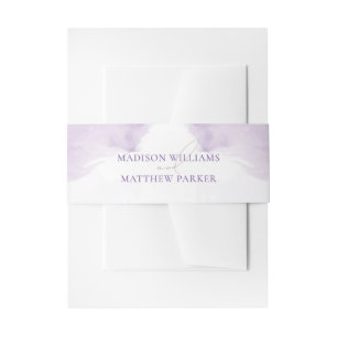 Bandeau De Faire-part Watercolor Lavender Garden Wedding