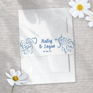 Bandeau De Faire-part Whimsical Illustré Cupid moderne Mariage amusant