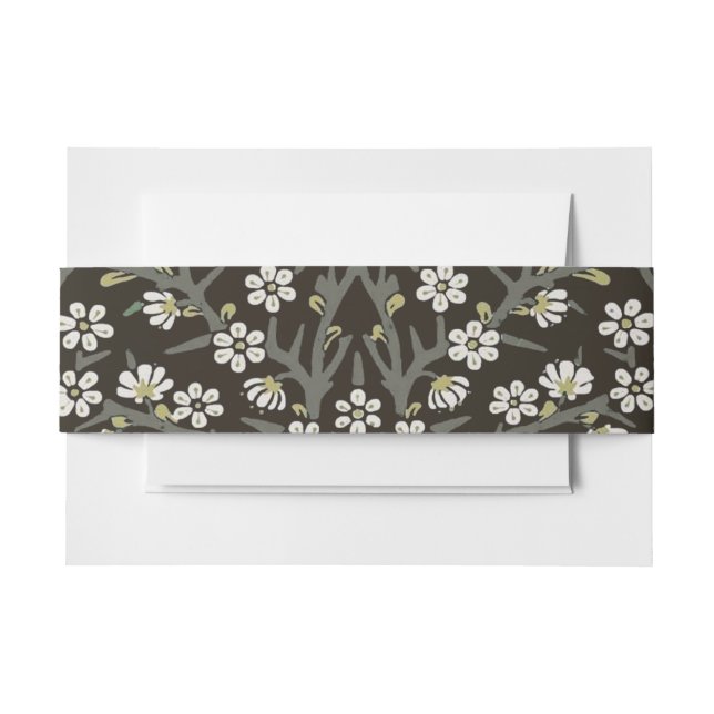 Bandeau De Faire-part William Morris Blackthorn Tapestry Floral (Devant Example)