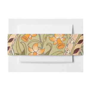 Bandeau De Faire-part William Morris Daffodil Garden Flower Classic Bota
