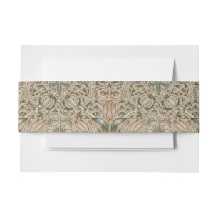 Bandeau De Faire-part William Morris Lily et Motif de grenade