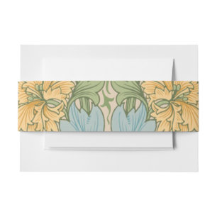 Bandeau De Faire-part William Morris Myrtle Fleur Floral Botanique