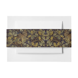Bandeau De Faire-part William Morris - Pheasant Bird Tree Botanical