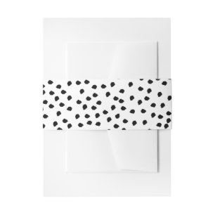 Bandeau De Faire-part Zones Dalmatiennes minimalistes Simple Moderne Cut