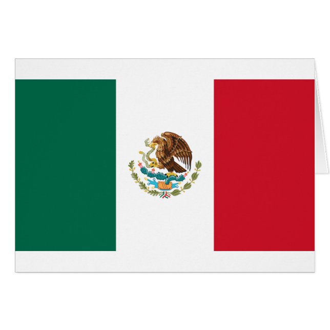 Bandera de México - Drapeau du Mexique - Drapeau d (Devant horizontal)