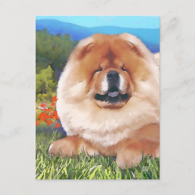 BANDERA heARTdog chow carte postale (Devant)