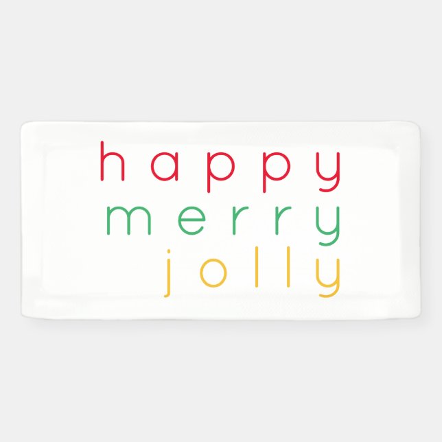 Banderole 2'x1' JOYEUX NOËL ET BONNE ANNÉE (Horizontal)