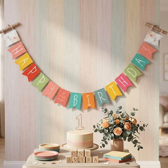 Banderole d'anniversaire Joyeuse Oie Colorée Folle (Créateur téléchargé)