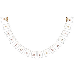 Banderole de Baby shower d'accueil Teddy Bear