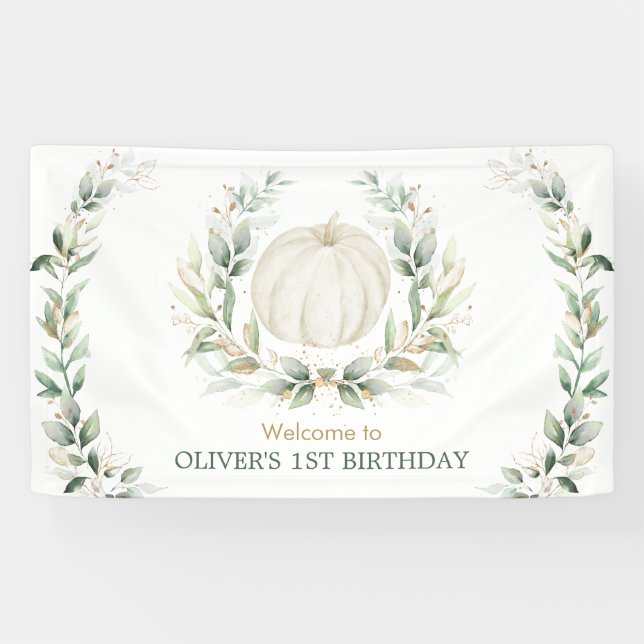 Banderole de bienvenue pour 1er anniversaire Elega (Horizontal)