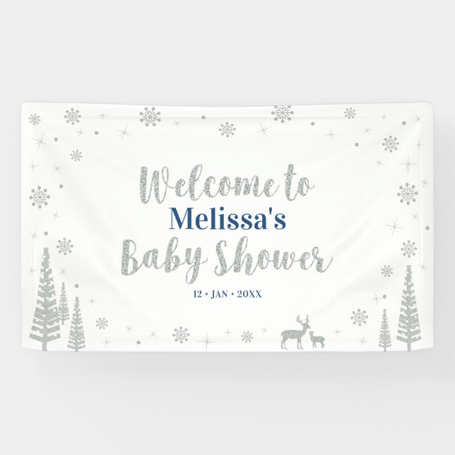 Banderole de Bienvenue pour une Fête de Bébé Garço (Horizontal)