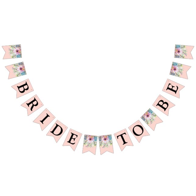Banderole de bunting de douche de mariée succulent (Tout)
